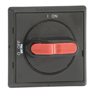 MANIJA SELECTOR NEGRO/ROJO, TAM. 3, FIJACION CON TORNILLOS PARA OT16-125FT