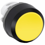 BOTON PULSADOR MOMENTANEO PERFIL BAJO, 22 mm, AMARILLO