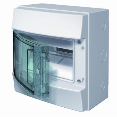 GABINETE MISTRAL IP65 - 8 MODULOS, 1 FILA, SOBREPONER (250x232x154 mm)