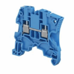 CLEMA PARA CABLE CALIBRE 12 AWG, 4 mm2, PASO 5 mm, AZUL, AZUL, MAX 32 A