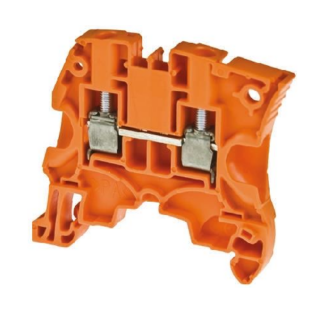CLEMA PARA CABLE CALIBRE 12 AWG, 4 mm2, PASO 5 mm, NARANJA, MAX 32 A