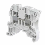 CLEMA PARA CABLE CALIBRE 6 AWG, 10 mm2, PASO 8 mm. GRIS, MAX 57 A
