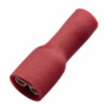 TERMINALES ENCHUFABLES HEMBRAS AISLADAS, CALIBRE 18 AWG (100 PZAS) - ROJA 1/6
