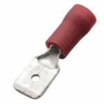 LENGUETAS MACHO, CALIBRE 18 AWG (100 PZAS) - ROJA 1/6