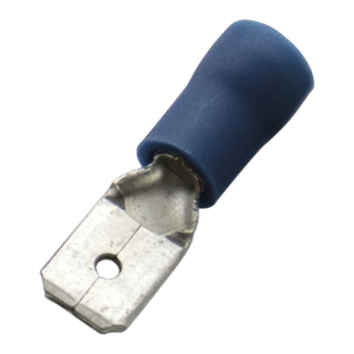 LENGUETAS MANCHO, CALIBRE 14 AWG (100 PZAS) - AZUL 2.5/6
