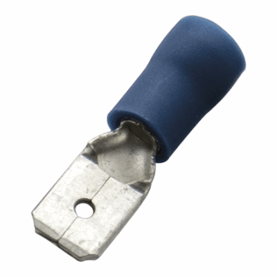 LENGUETAS MANCHO, CALIBRE 14 AWG (100 PZAS) - AZUL 2.5/6