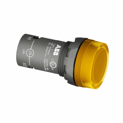 LUZ PILOTO CON LED INTEGRADO 110-130 VCA, AMARILLO