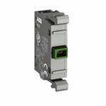 CONTACTO MONTAJE FRONTAL 1 N.A. 10A, 600V, VERDE
