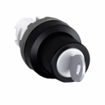 SELECTOR 2 POSICIONES MANTENIDO, A-C, NEGRO, CON LLAVE