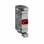 CONTACTO MONTAJE FRONTAL 1 N.C. 10A, 600V, ROJO