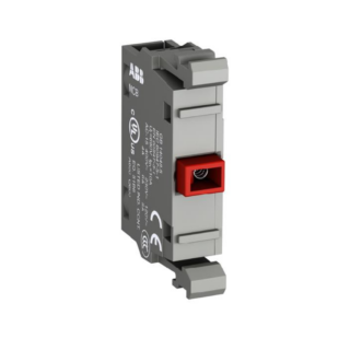 CONTACTO MONTAJE FRONTAL 1 N.C. 10A, 600V, ROJO