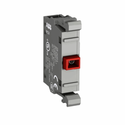 CONTACTO MONTAJE FRONTAL 1 N.C. 10A, 600V, ROJO