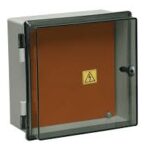 ROKER - CAJA PLASTICA HERMETICA TAPA TRANSPARENTE, (200x200x126 mm), (230x245x145 mm), GRIS, IP65