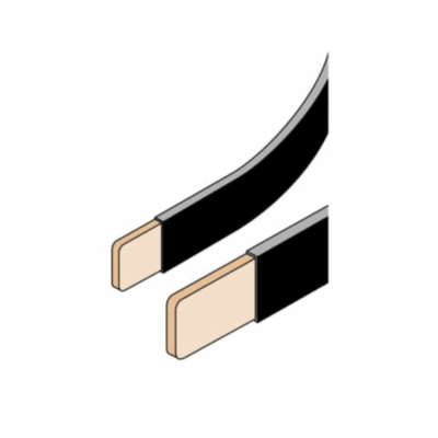 BARRA FLEXIBLE - BARRA DE COBRE In=500 AMP. (6x24x1 mm), 2 MTRS