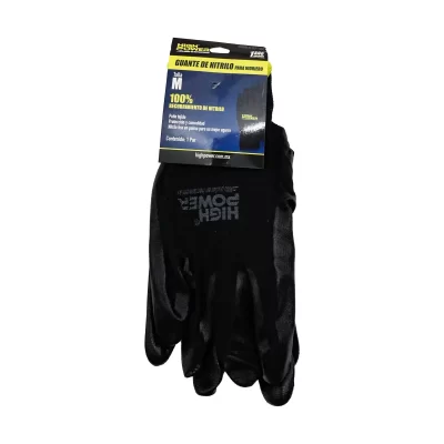 GUANTE DE NYLON CON RECUBRIMIENTO DE NITRILO ESPUMADO TALLA MEDIANA PARA JARDINERIA