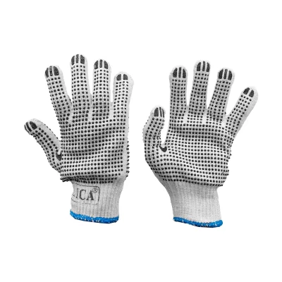 GUANTE DE TELA UNITALLA ANTIDERRAPANTE PUNTOS PVC TALLA 9