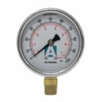 MANÓMETRO DE GLICERINA MARCA ALTAMIRA, RANGO DOBLE: 0-100 PSI
