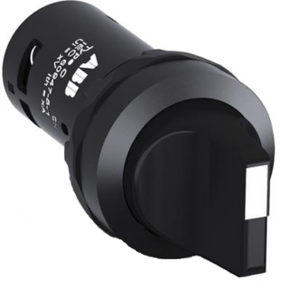 SELECTOR CORTO MANTENIDO 2 POSICIONES B-C, 1 N.A., NEGRO