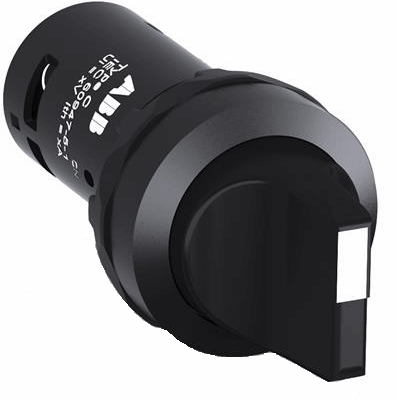 SELECTOR CORTO MANTENIDO 2 POSICIONES B-C, 1 N.A., NEGRO