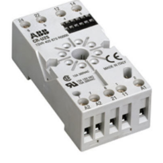 BASE PARA RELEVADOR CR-U DE 2 CONTACTOS (8 PINES)