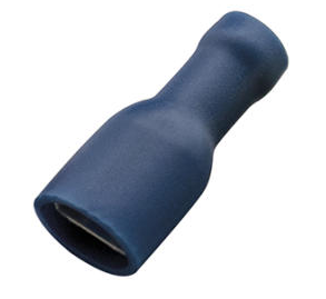 TERMINALES ENCHUFABLES HEMBRAS AISLADAS, CALIBRE 14 AWG (100 PZAS)