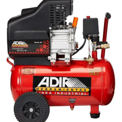 Compresor Moto Lubricado 120V 2850Rpm 2.5Hp 25Lt 115Psi Horizontal+Manguera Y Pistola De Gravedad