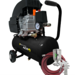 Compresor Moto Lubricado 120 V 2800 Rpm 2Hp 18Lt 116Psi(Aero)+Mangera+Pistola Horizontal