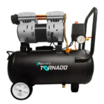 Compresor Silencioso 120 V 1750 Rpm 1 Hp 24 Lt 116Psi Horizontal(Tornado)