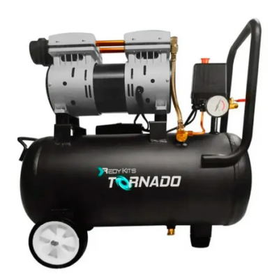Compresor Silencioso 120 V 1750 Rpm 1 Hp 24 Lt 116Psi Horizontal(Tornado)